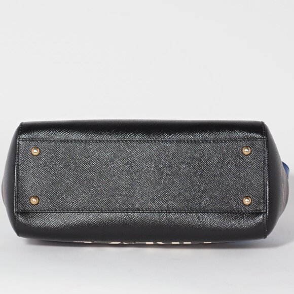 Dolce & Gabbana Firenze Miss Sicily Bag Blue Leather Top Handle - Picture 7 of 9